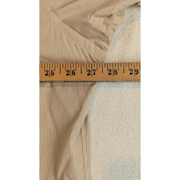 Ralph Lauren Mens Classic Fit Button Down Shirt Tan Stripe Pony Logo Long Sleeve - Picture 8 of 11